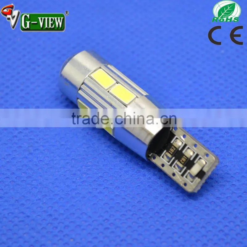 Super bright canbus LED w5w T10 10SMD 5630 error free LED interior light BULB