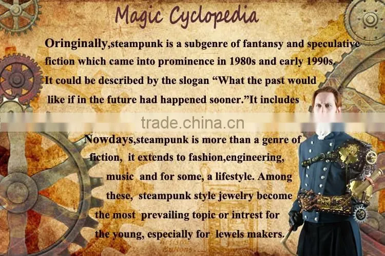 30mm steampunk necklace retrospective bronze pendants cheap price