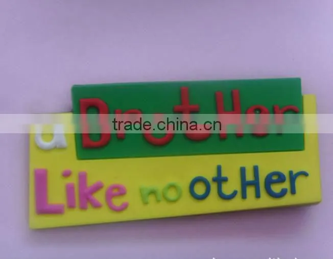 PVC fridge magnet, colorful 3d souvenir fridge magnet sticker for travel