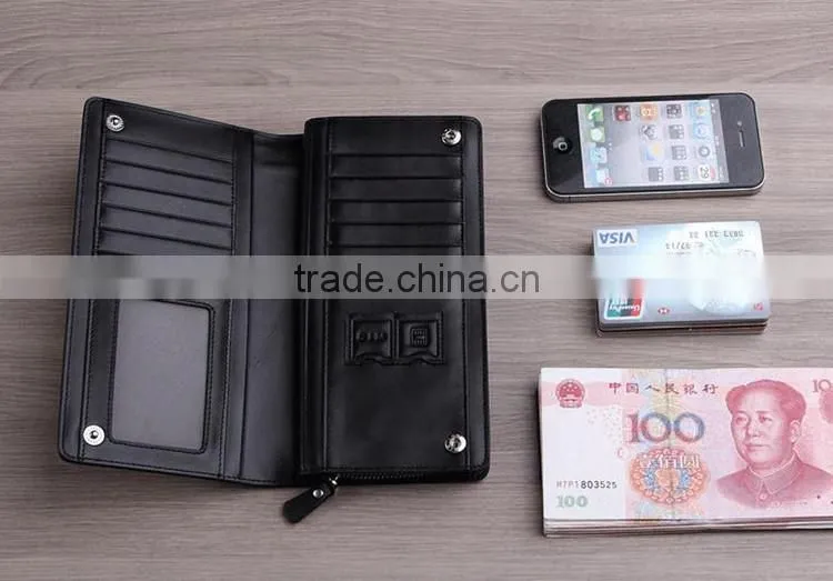 new stylish zipper mobile phone bag men's wallet