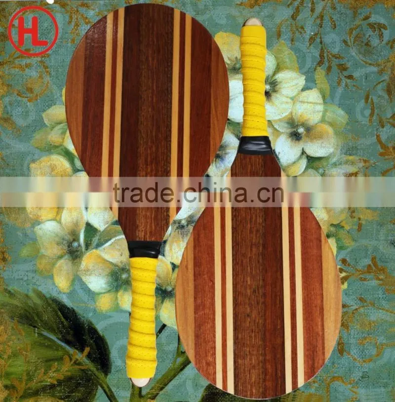 Frescobol game brand new panel solid wood beach tennis racket/beach bat/beach paddle