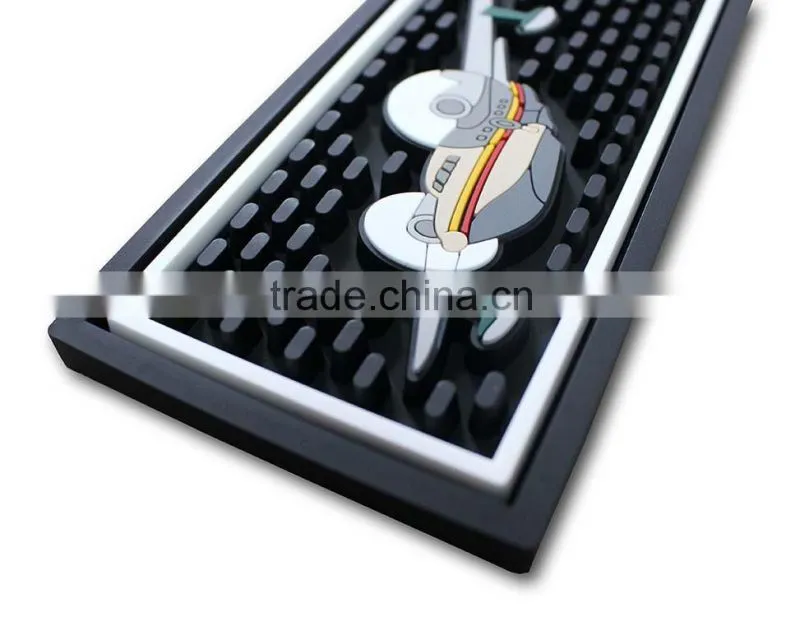 Skidproof four in one odorless lovely pvc bar drink mat