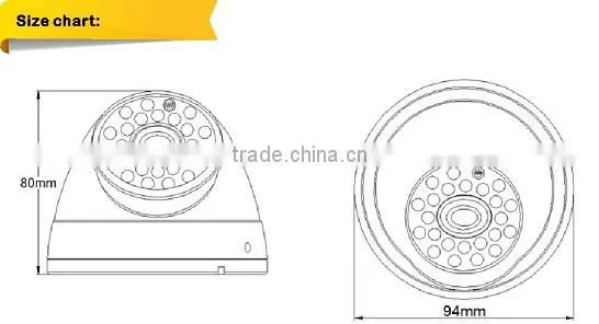 1/2.8 Sony 290 1080P Starlight TVI 3.6mm Fixed Lens CCTV Camera