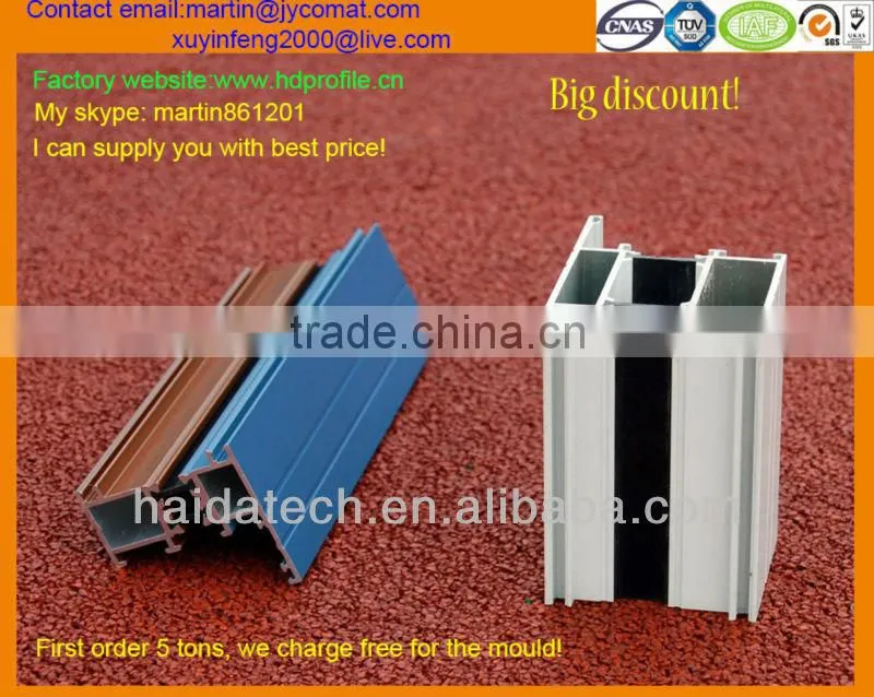 6000 series aluminium extrusion railing profile manufacturer