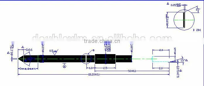 Electronic connector pin terminal