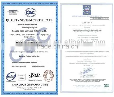 ASTM B165 titanium flanges