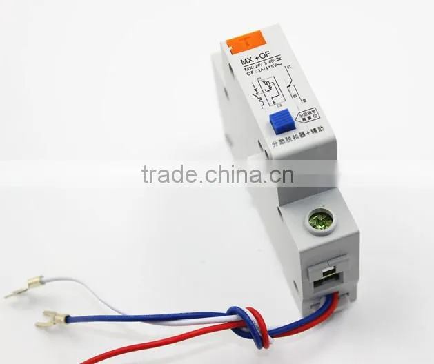 MX+OF shunt release & auxiliary,shunt trip circuit breaker,remote control circuit breaker
