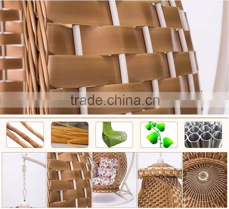 Chinese Style New Design With Canopy Rattan Indoor Home Indian Swing Jula /Swing