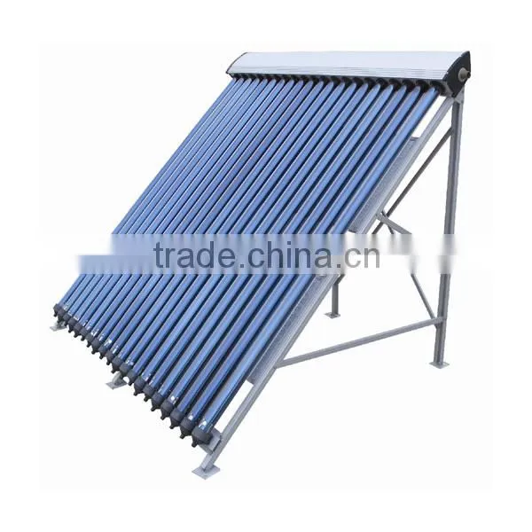 16 copper pipes pressured evacuated tube solar collector