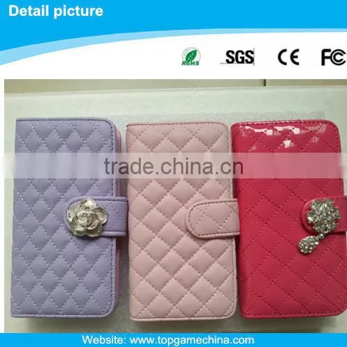Leather smart folio case for iphone 6 Flip leather case