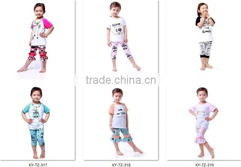 2016 Factory Sale Organic Cotton Apparel Baby Crucifix Outfits Kids Clothing Company