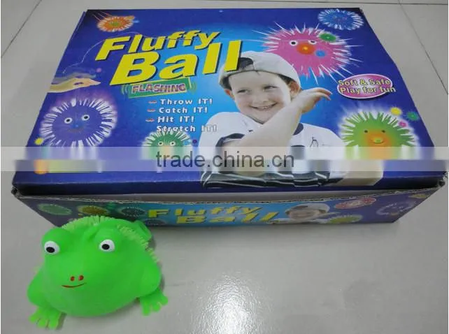 Soft luminous frog toy,light emitting inflatable ball,sports toys for baby