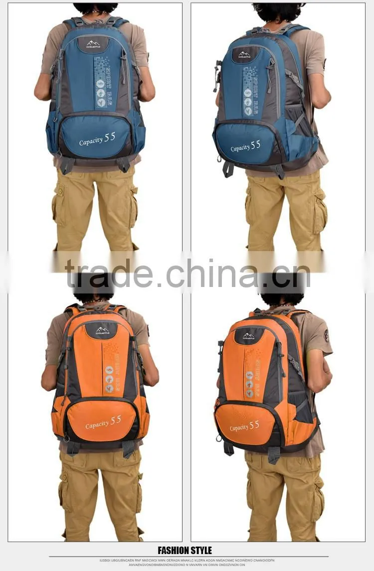 NEW! sturdy nylon camping backpack, mountain bag