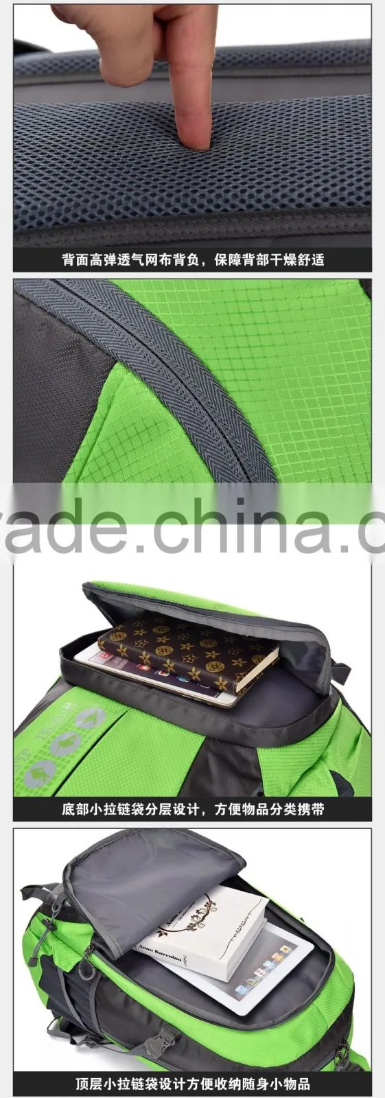 NEW! sturdy nylon camping backpack, mountain bag