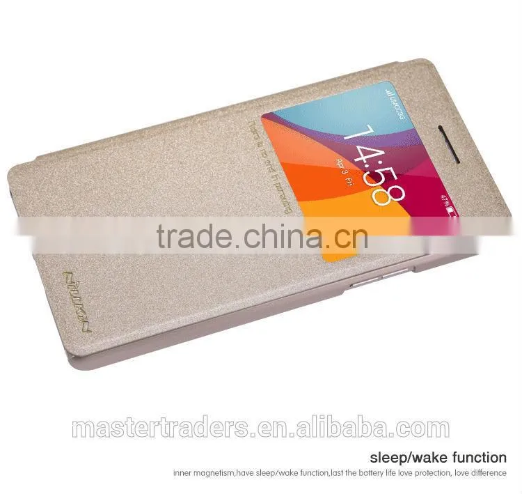 Original NILLKIN Sparkle Series Wallet Flip PU Leather Case With PC Back Cover For OPPO R1C For OPPO R1X MT-3356