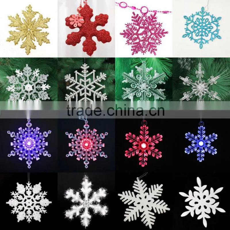 acrylic light hanging Christmas tree snowflake decoration
