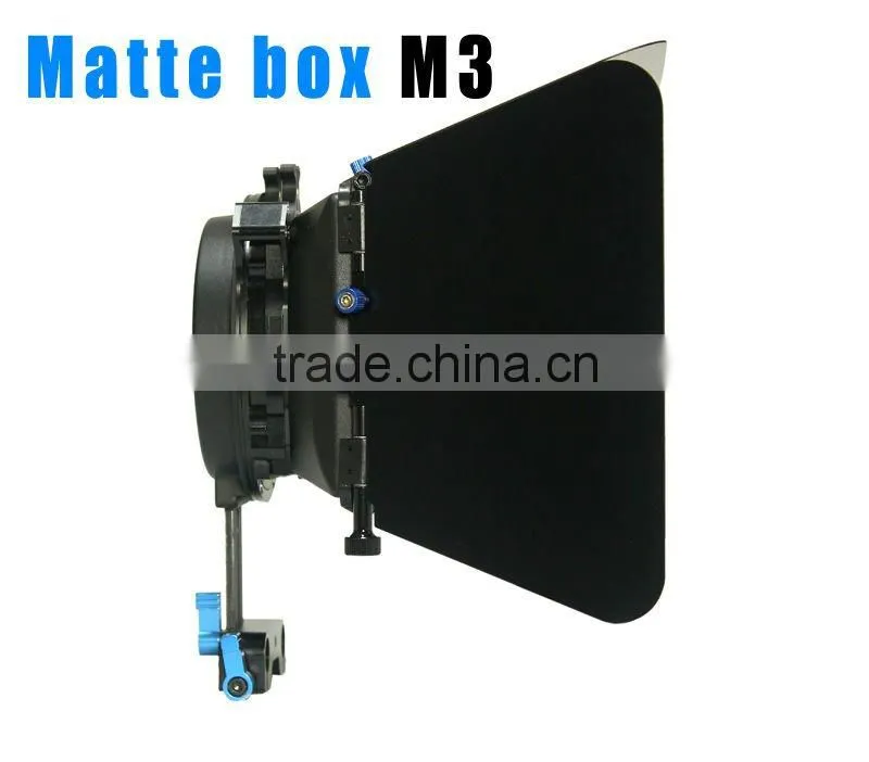 Matte box M3 for 15MM rail rod support follow focus 550D 60D 600D 5D2 dslr camera