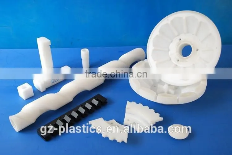 Professional cnc machining U-PE PE-HMW HMWPE big chain plastic screw conveyor