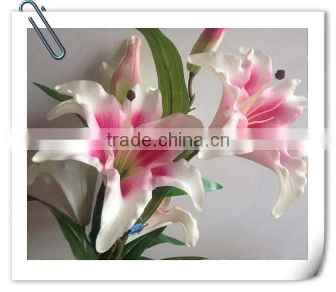 Hight quality wedding decoration PU lily flower