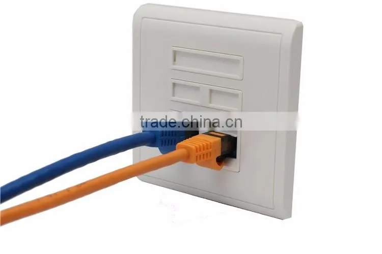 FTTh fiber optic face plate/ABS plastic network faceplate/Fiber Optical Information Faceplate