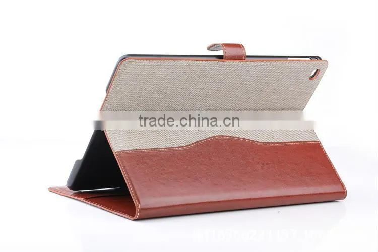 Genuine PU leather Flip stand smart Cover For iPad Air 2 iPad 6 with button close