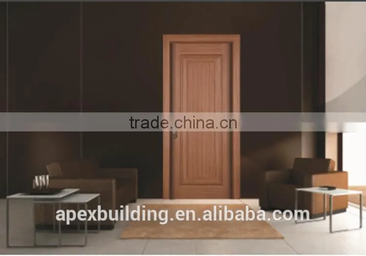 White primed PVC door panel veneer door flush doors design