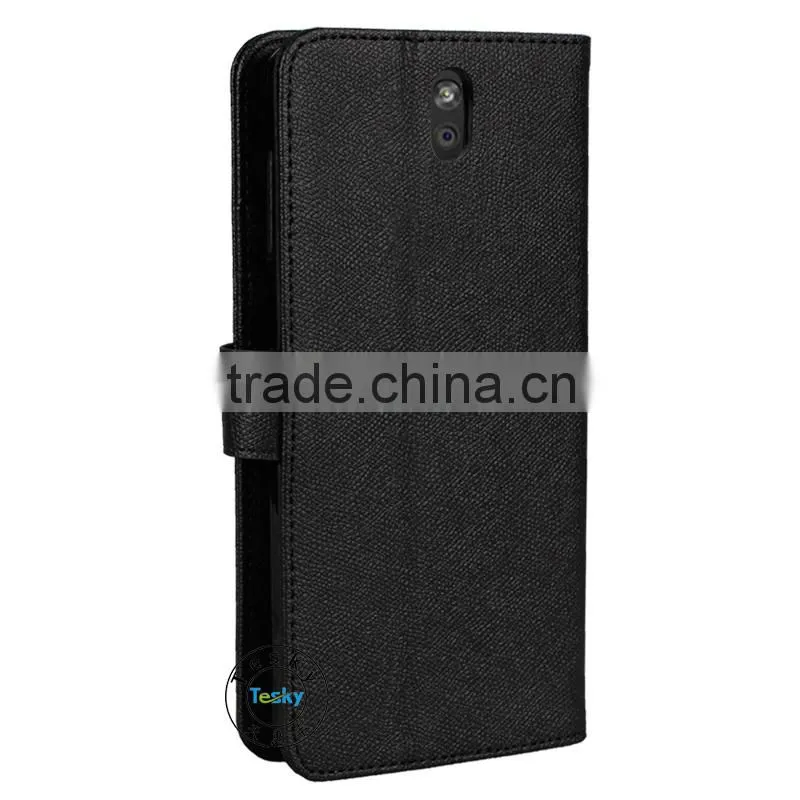 PU Leather Case For HTC Desire 612 Case ,For HT Desire 612 Wallet Case Black