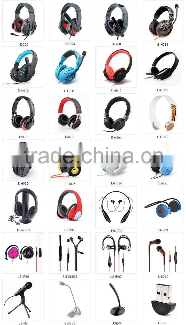 Unique design headphones with mic