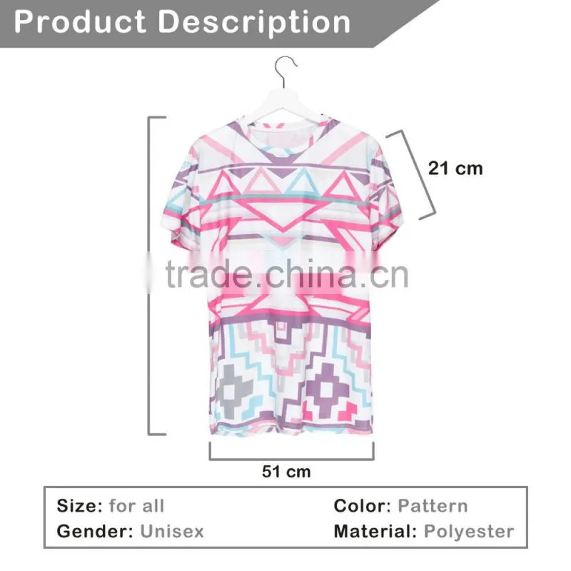 China Suppliers Hot Sale Digital Print Aztec Sublimation T Shirt in Taobao