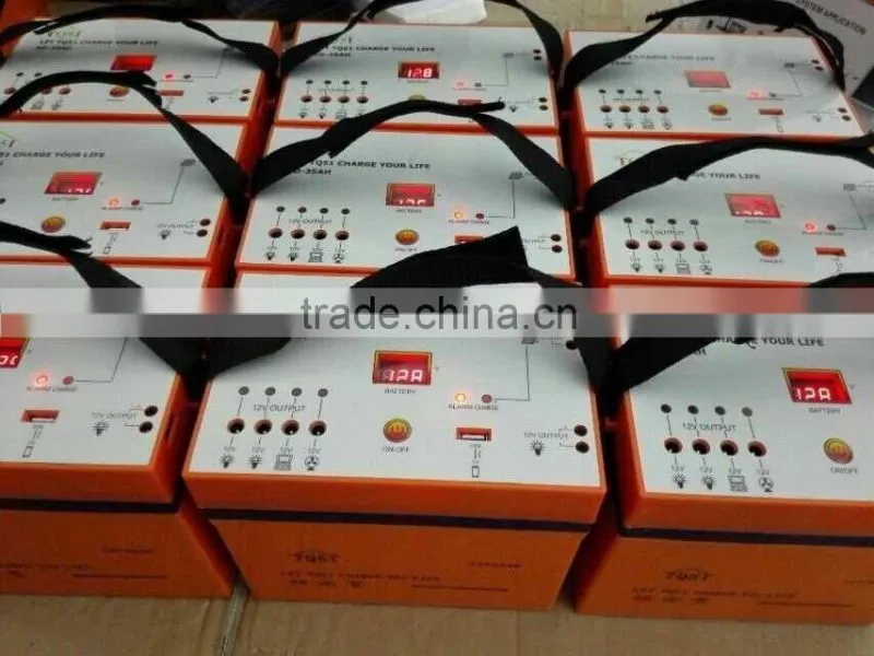 Solar battery usage for USB operation multi function battery 12v 40ah