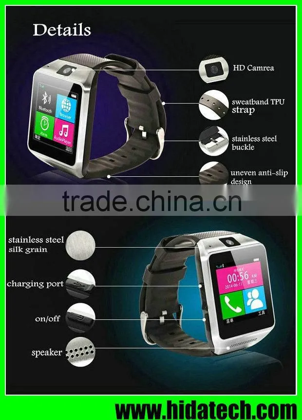 Latest wrist watch mobile phone with camera touch screen watch