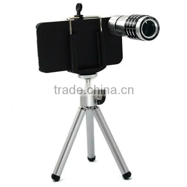 For iphone 4 8X zoom telescopic camera lens with tripod
