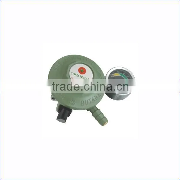 High Quality Auto LPG Regulator Valve with Meter, Zinc Alloy Gas Valve with Child Lock Switch
