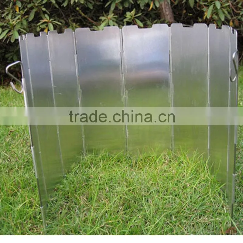 outdoor aluminum wind shield