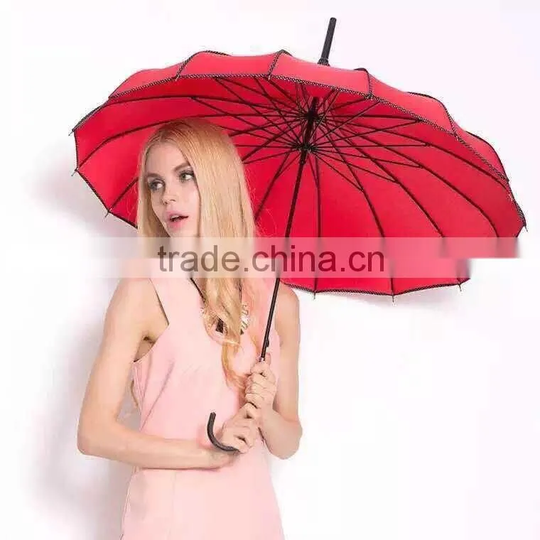 2015 women's Japan air blunt pagoda parasol umbrella for sale