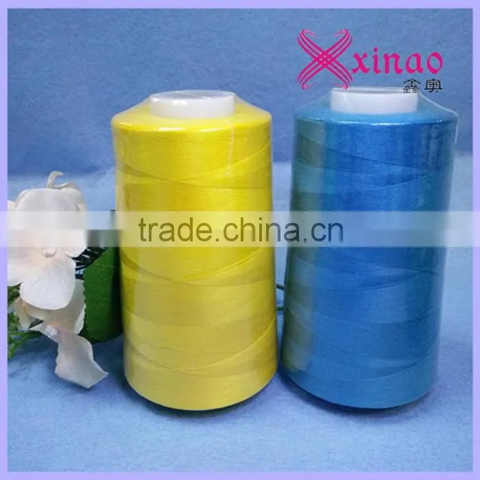Polyester Sewing Machine Thread Virgin Ring Spun Colored Yarn 20/2 30/2 40/2 50/2 60/2