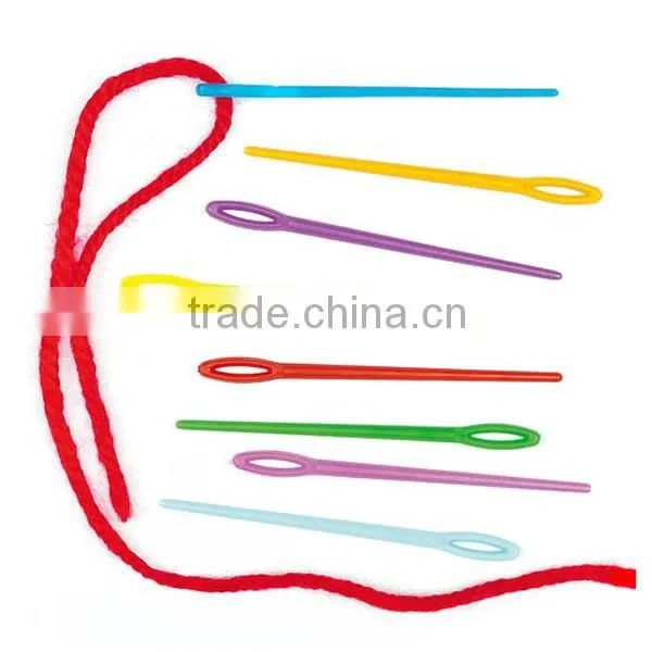 High Quality Cheap Colorful Plastic Sewing Needles For Adults And Children