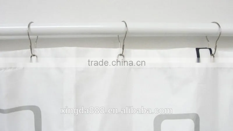 The gourd buckle shower curtain hooks/ stainless steel shower curtain hooks/simply design and high quality shower curtain hooks