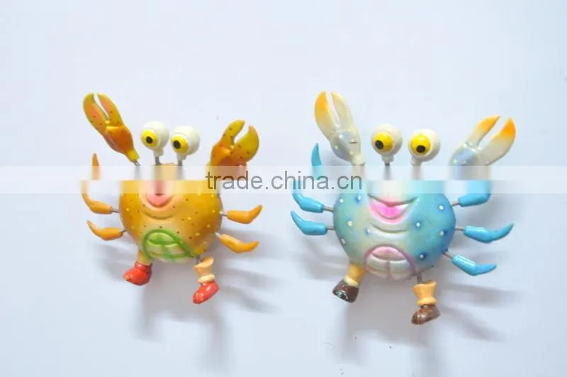 4 inch Plastic Crab City Name Personalized Fridge Magnet