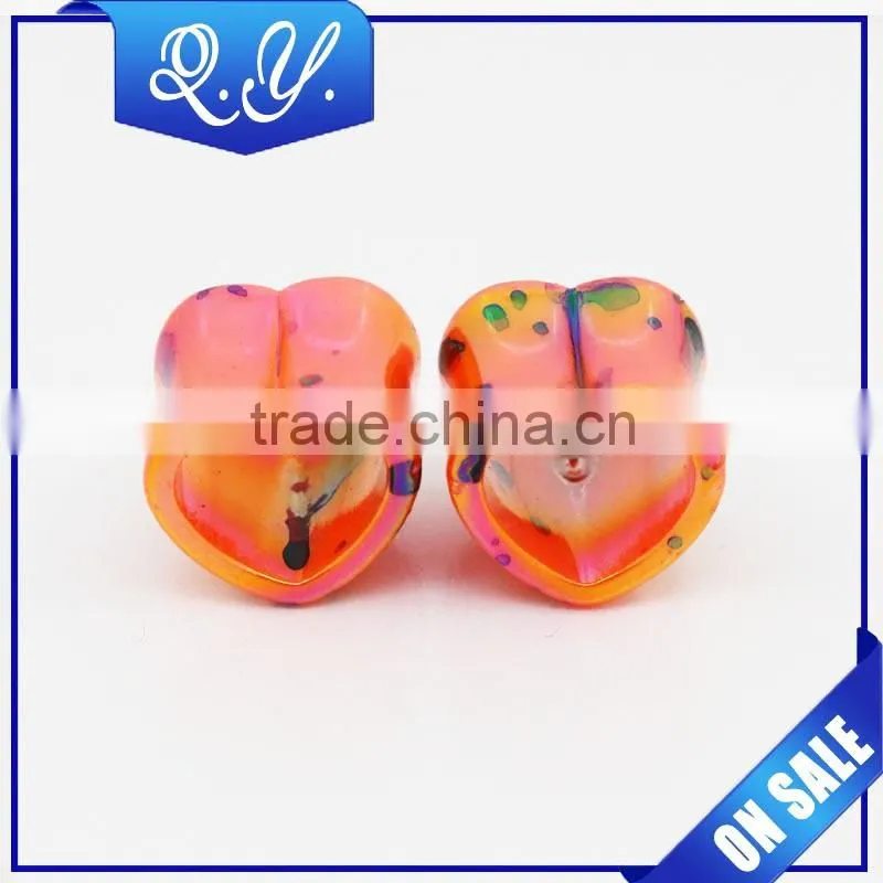 New arrival body jewelry made in china printed ear tunnel & ear plugs & ear piercing expander