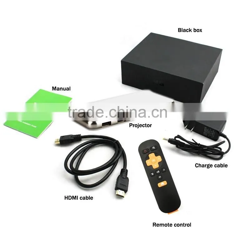 Professional mini Smart Phone DLP Projector Built in 5000mAh Li-ion Battery Can be use as Power Bank for iPhone6 Mini projector