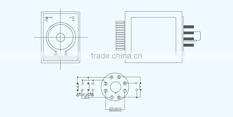 ST2P Mechanical Countdown Electronic Programmable Delay timer realy with CE