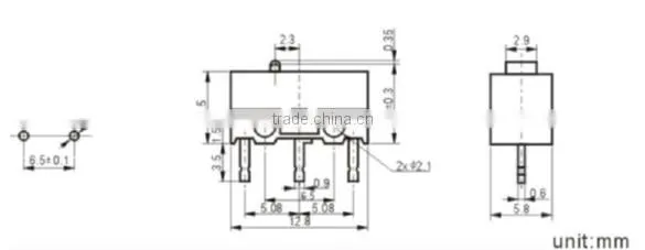 MSW-22 micro switch 5a 250v normally close micro switch 3 pin micro switch (FBELE)