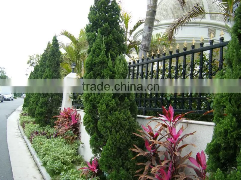2015 galvanized hand forged iron fence design