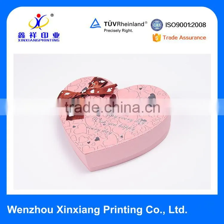 Luxury Heart Shape Birthday Gifts Chocolate Packaging Boxes