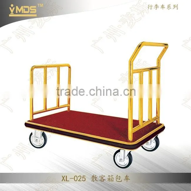 Airport /Hotel Metal Sliding Baggage Maid Trolley Cart