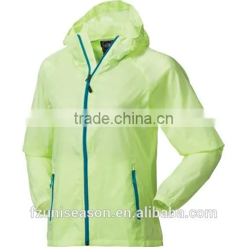 Waterproof nylon lightweight foldable windbreaker