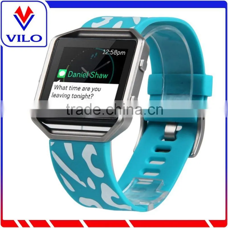 Soft Silicone Watch Band Rubber Wrist Strap For Fitbit Blaze Watch Band