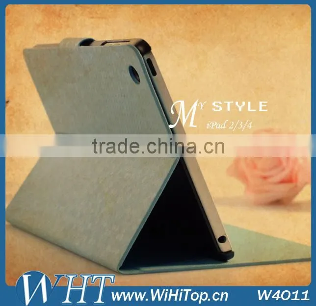 Diamond Leather Case For iPad Mini. Stand Wallet Flip Case For iPad Mni WHTS003