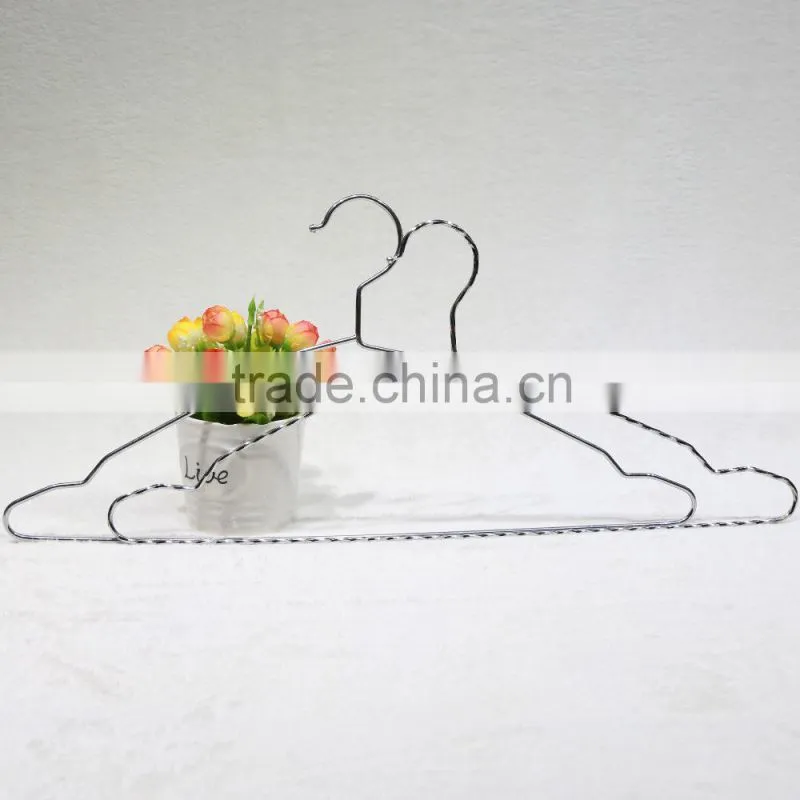 Deluxue stainless steel metal clothes hanger